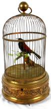 Birdcage 2 voegel metallkorpus rund 53cmH x 28cm frankreich no.2.jpg